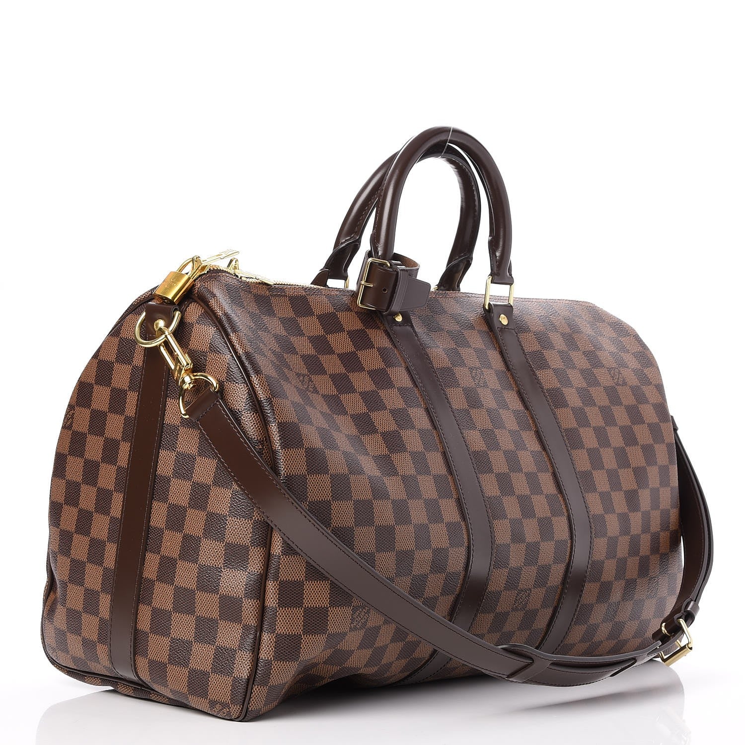 Louis Vuitton Damier Ebene Keepall Bandouliere 45 3 of 9