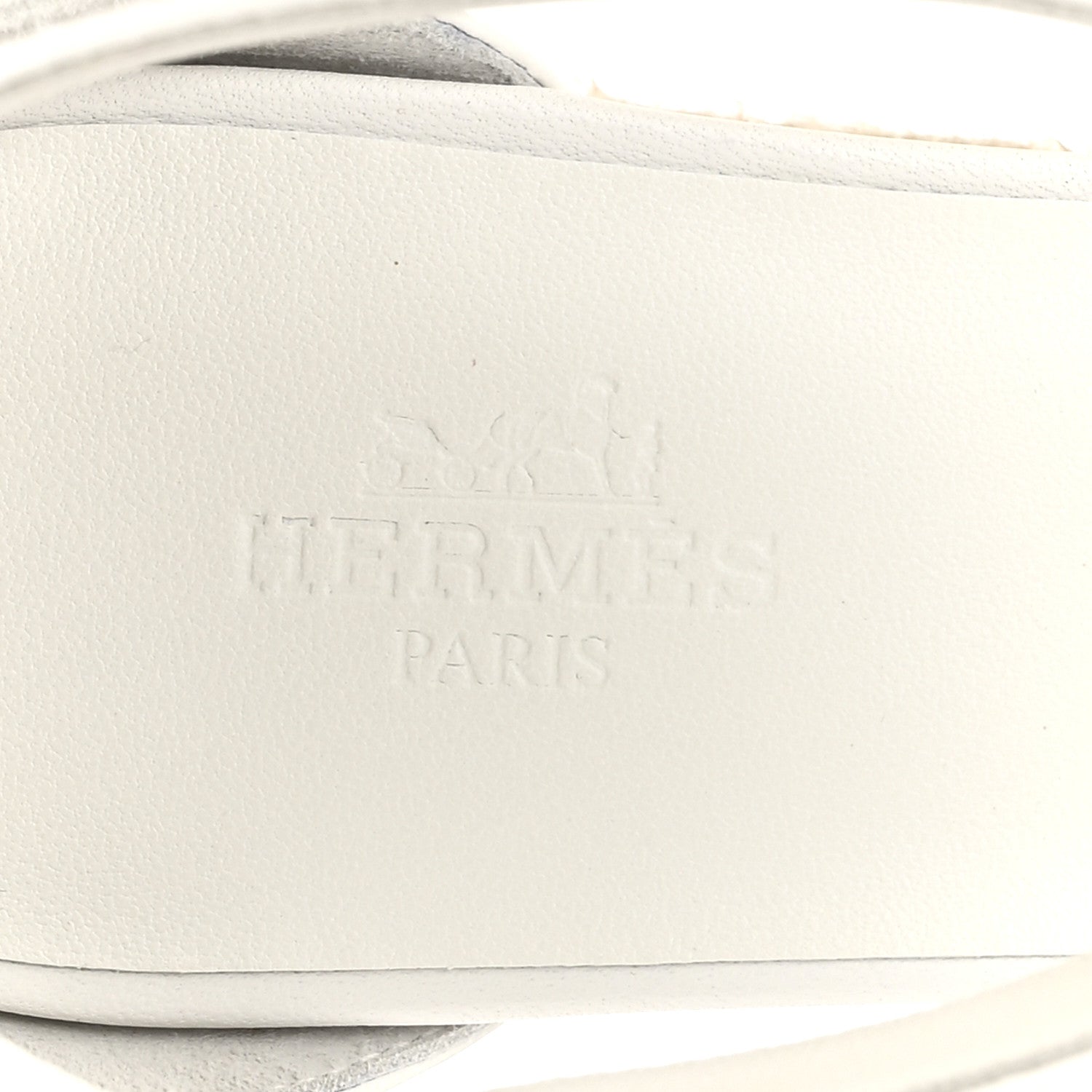 Hermes Goatskin Elda Espadrille Wedge Sandals 36 White 7 of 9