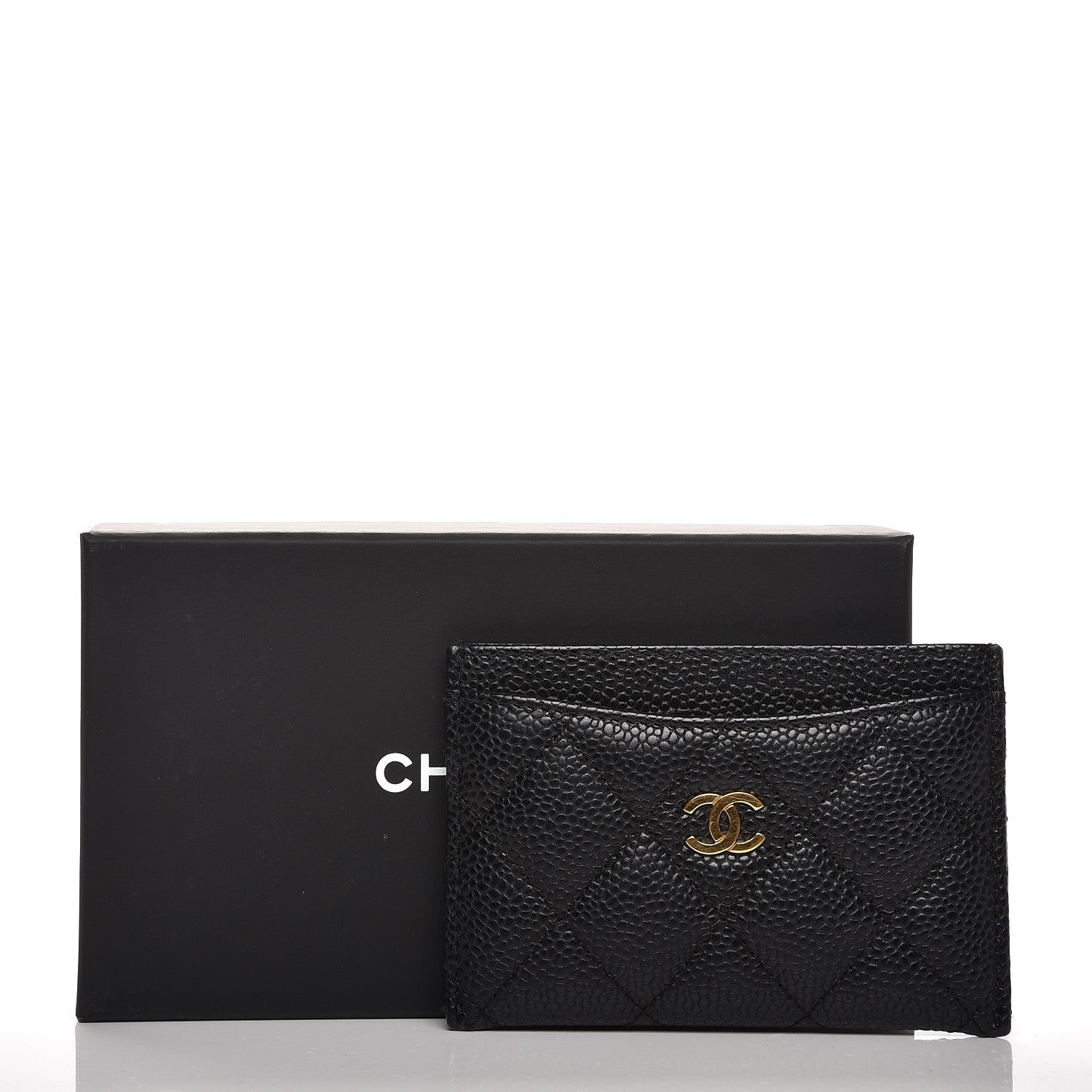 Chanel Caviar Quilted Card Holder Black 9 of 9