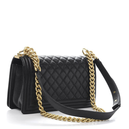 Chanel Caviar Quilted Medium Boy Flap Black 3 of 11