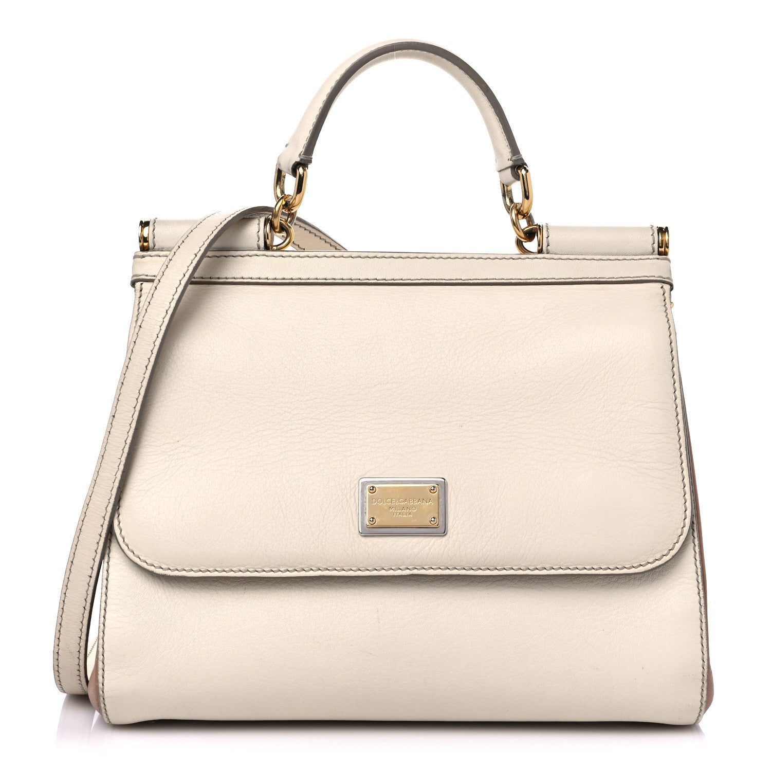 Dolce & Gabbana Dauphine Medium Miss Sicily Satchel White 1 of 15