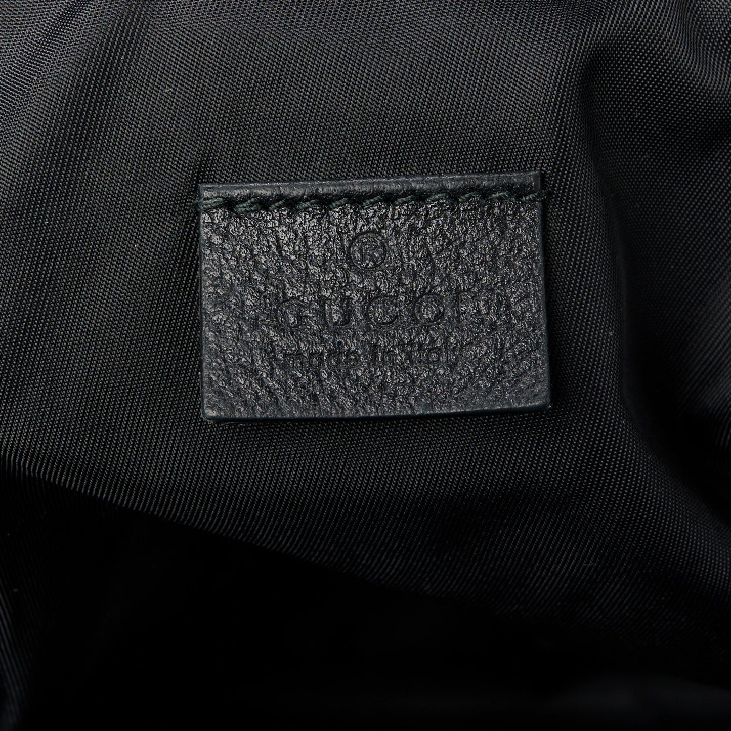 Nylon 80s Logo Patch Belt Bag Black