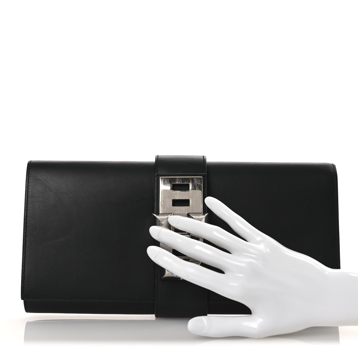 Hermes Box Medor 29 Clutch Black 2 of 12