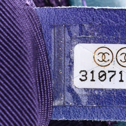 Chanel Tie Dye Calfskin Quilted Medium Chanel 19 Flap Blue Purple 7 of 10