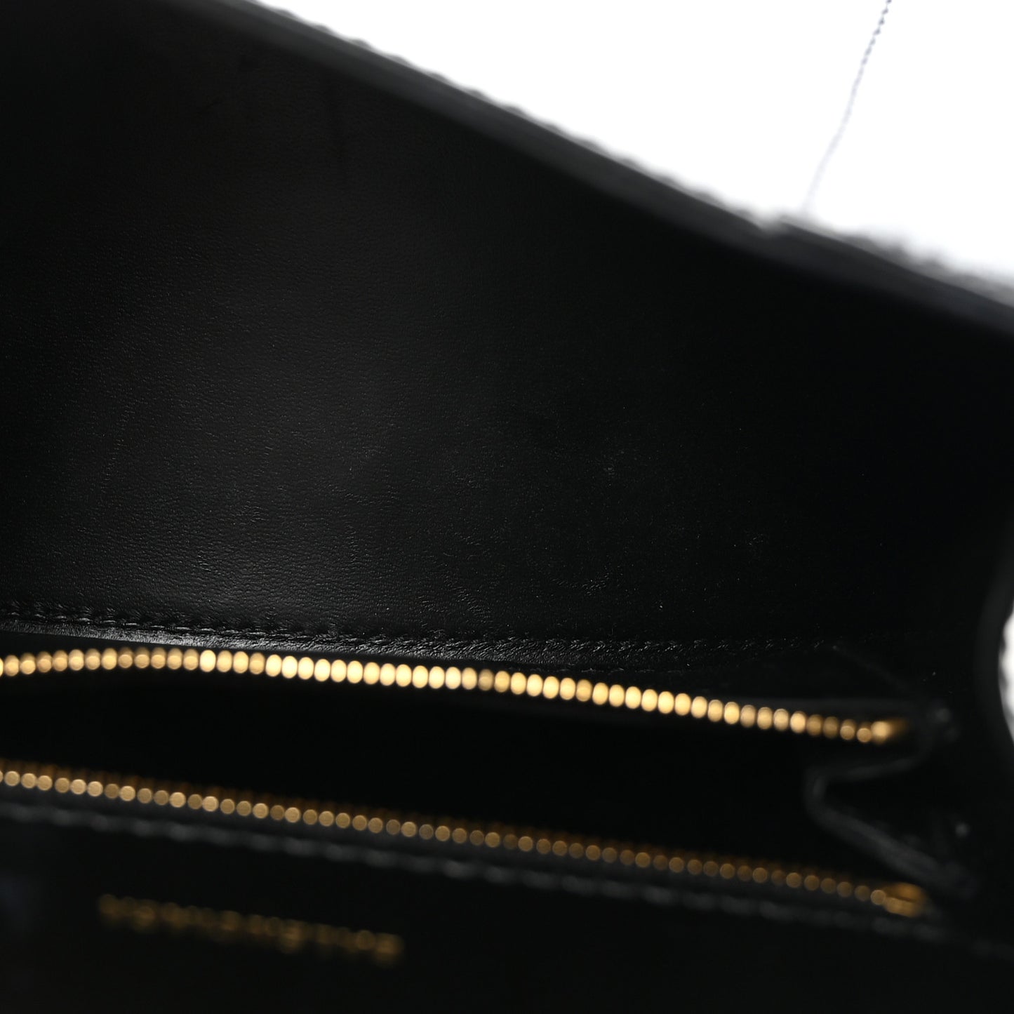 Shiny Box Calfskin Small Hourglass Top Handle Bag Black