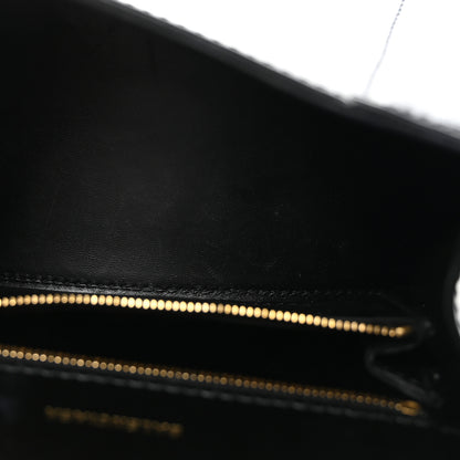 Balenciaga Shiny Box Calfskin Small Hourglass Top Handle Bag Black 5 of 9