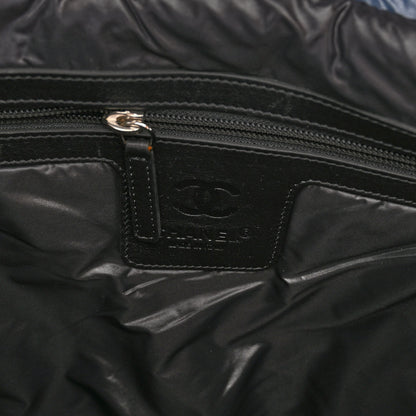 Chanel Nylon Quilted Coco Cocoon Backpack Blue 6 of 10
