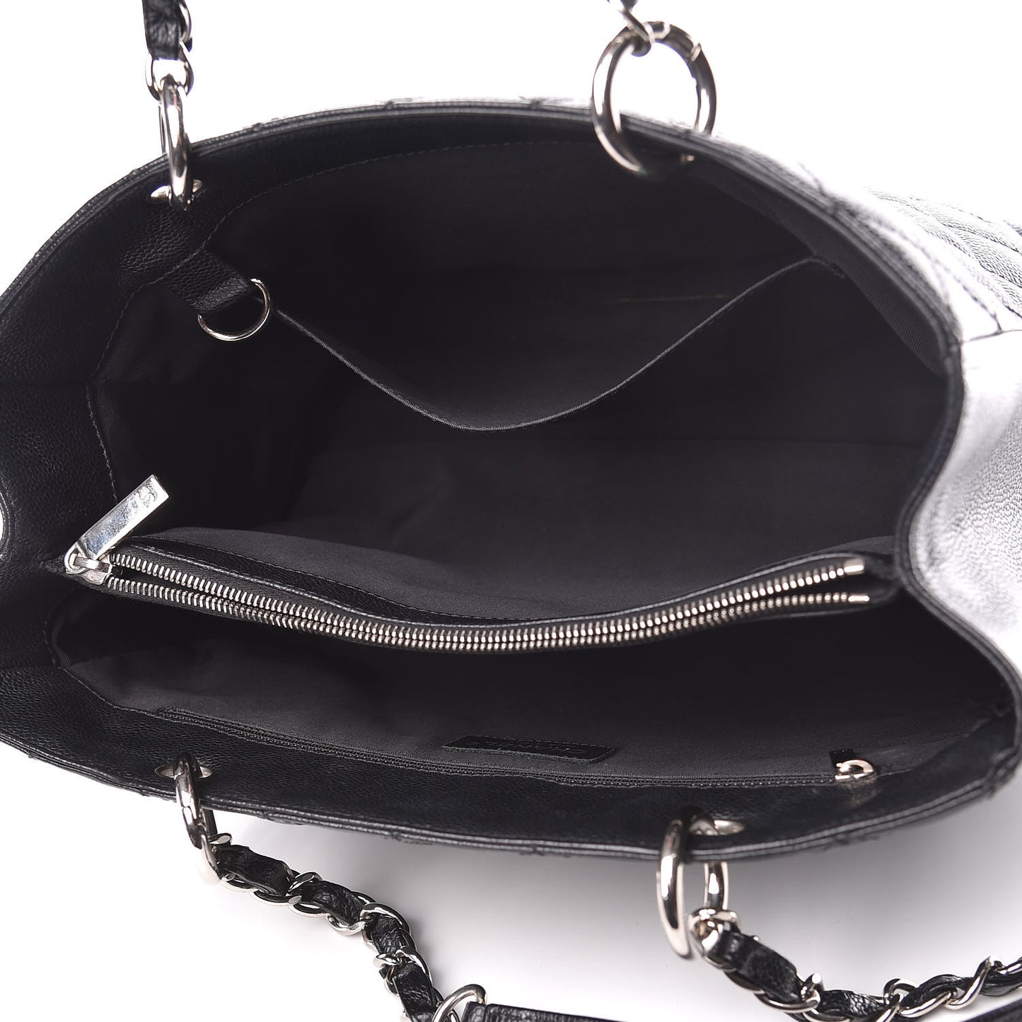 Caviar Quilted Grand Shopping Tote GST Black