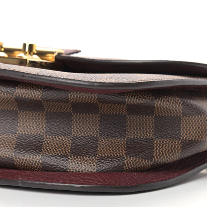 Louis Vuitton Damier Ebene Cuir Taurillon Wight Bordeaux 9 of 12