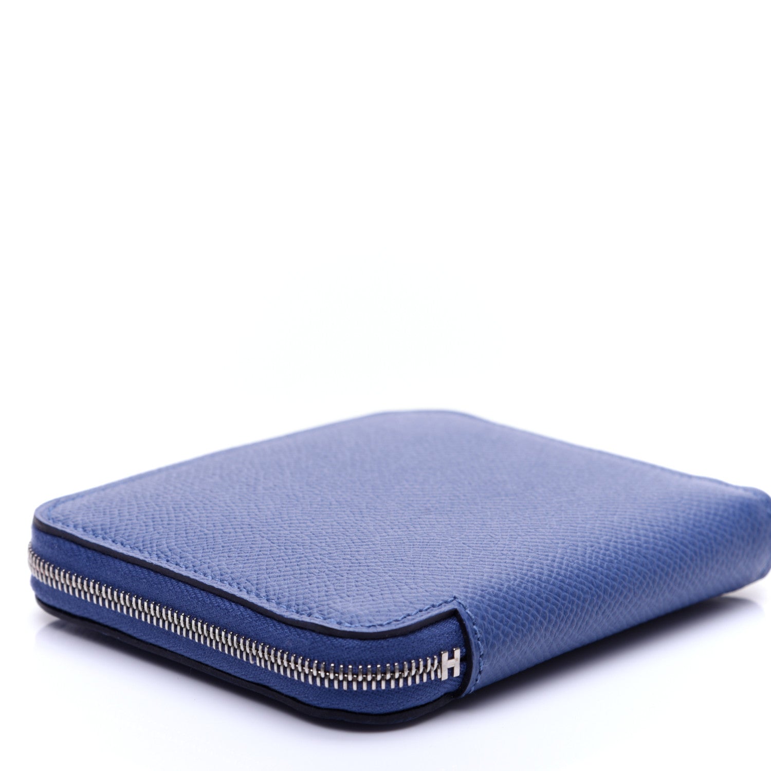 Hermes Epsom Silk'In Compact Wallet Bleu Brighton 6 of 12