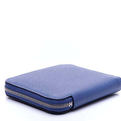 Hermes Epsom Silk'In Compact Wallet Bleu Brighton 6 of 12