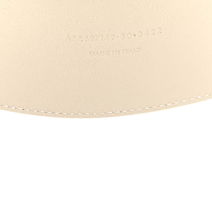 Saint Laurent Snakeskin Corset Buckle Belt White 4 of 6