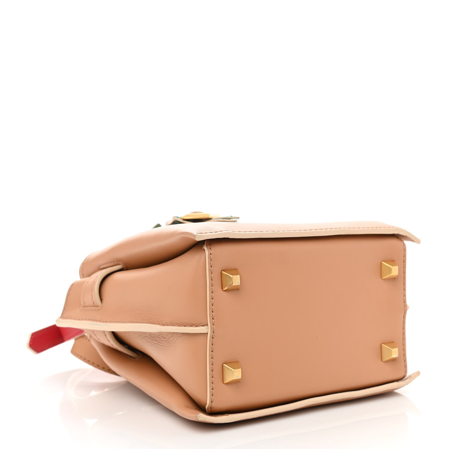 MCM Grained Calfskin Mini Milla Tote Beige 4 of 7
