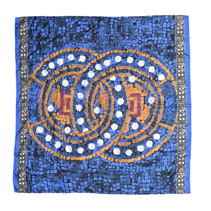 Chanel Silk CC Square Scarf Blue Multicolor 1 of 3