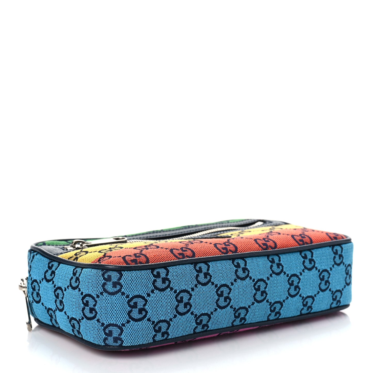 Monogram Multicolor Retro Interlocking G Belt Bag 95 38 Blue Rainbow Light Blue