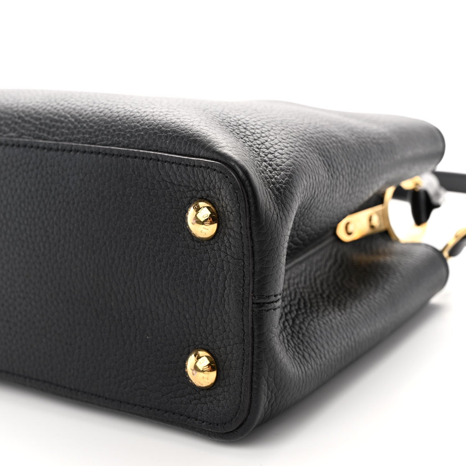 Louis Vuitton Taurillon Capucines PM Black 9 of 10