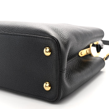 Louis Vuitton Taurillon Capucines PM Black 9 of 10