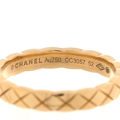 Chanel 18K Yellow Gold Mini Coco Crush Ring 52 6 4 of 5