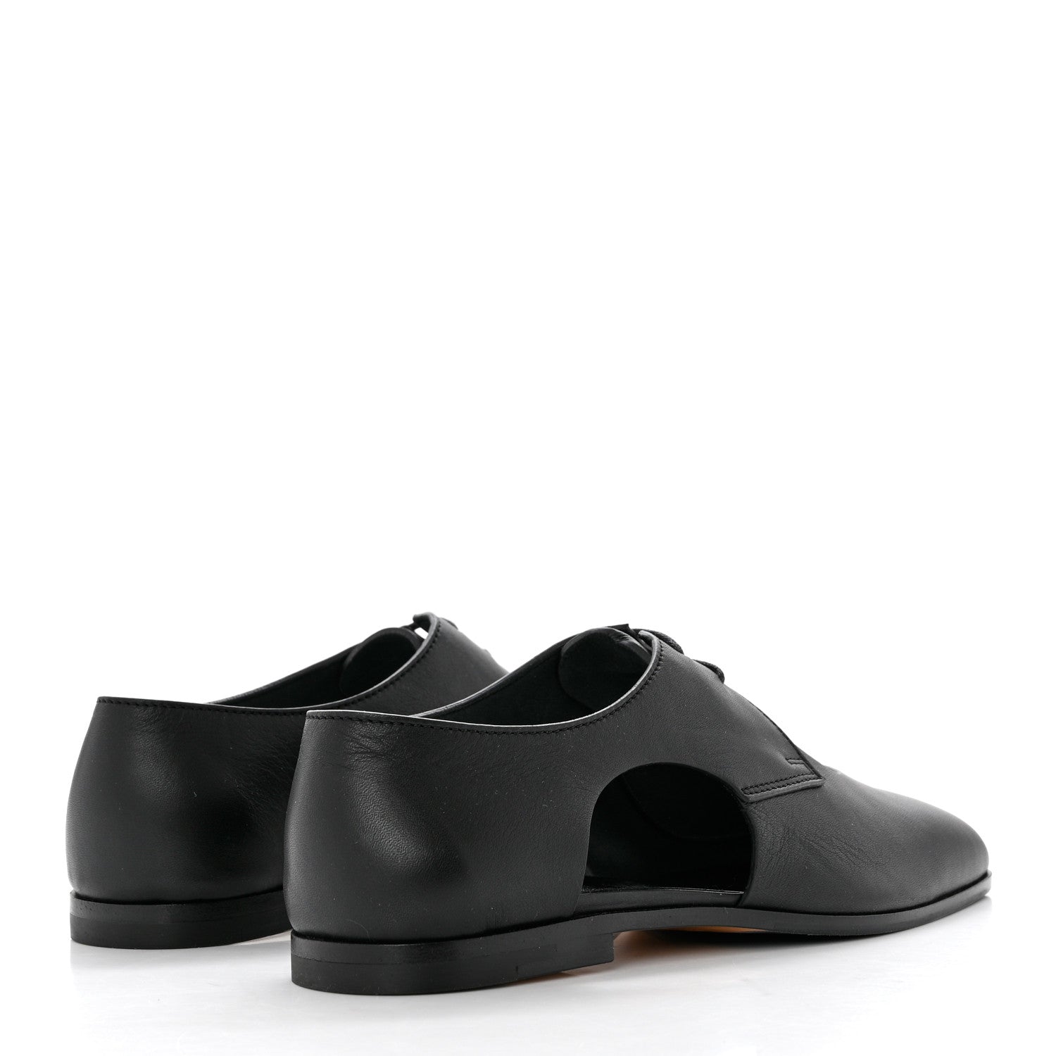 Hermes Calfskin Epoca Oxford 36 Black 4 of 10