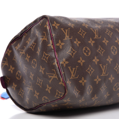 Louis Vuitton Monogram Totem Speedy 30 Magenta 6 of 9