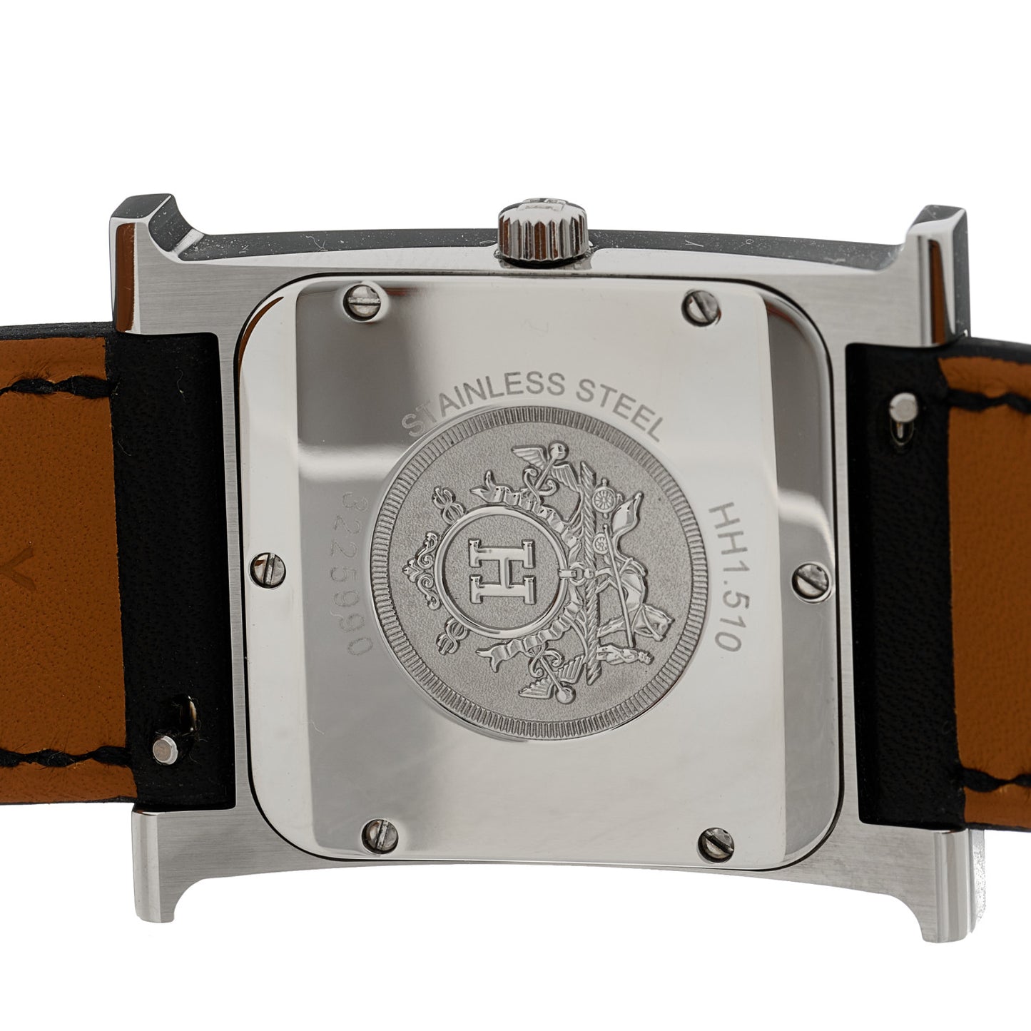 Stainless Steel Barenia 26mm Heure H Hour Quartz Watch Noir