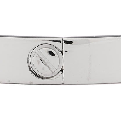Cartier 18K White Gold 10 Diamond LOVE Bracelet 16 4 of 8