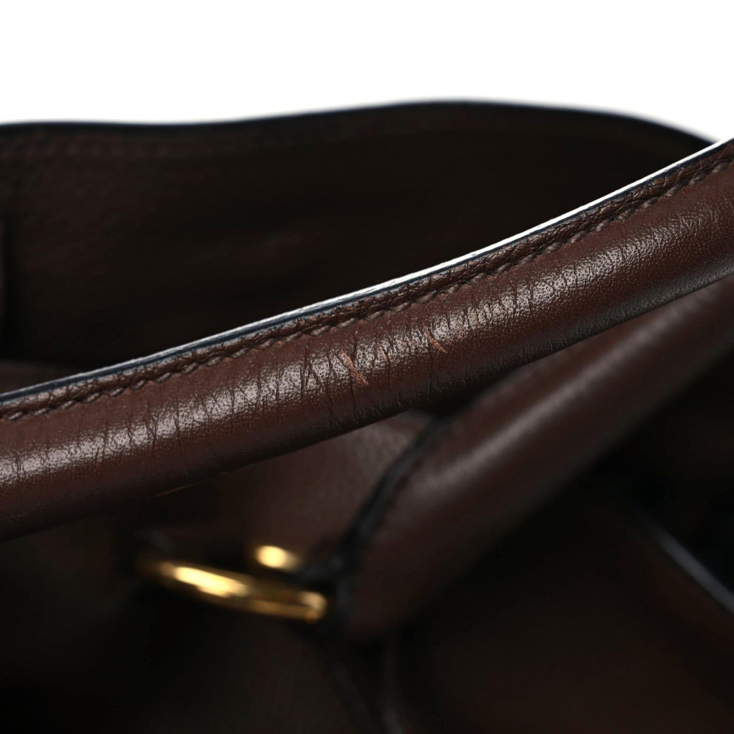 Prada Vitello Daino Shopping Tote Palissandro 13 of 14