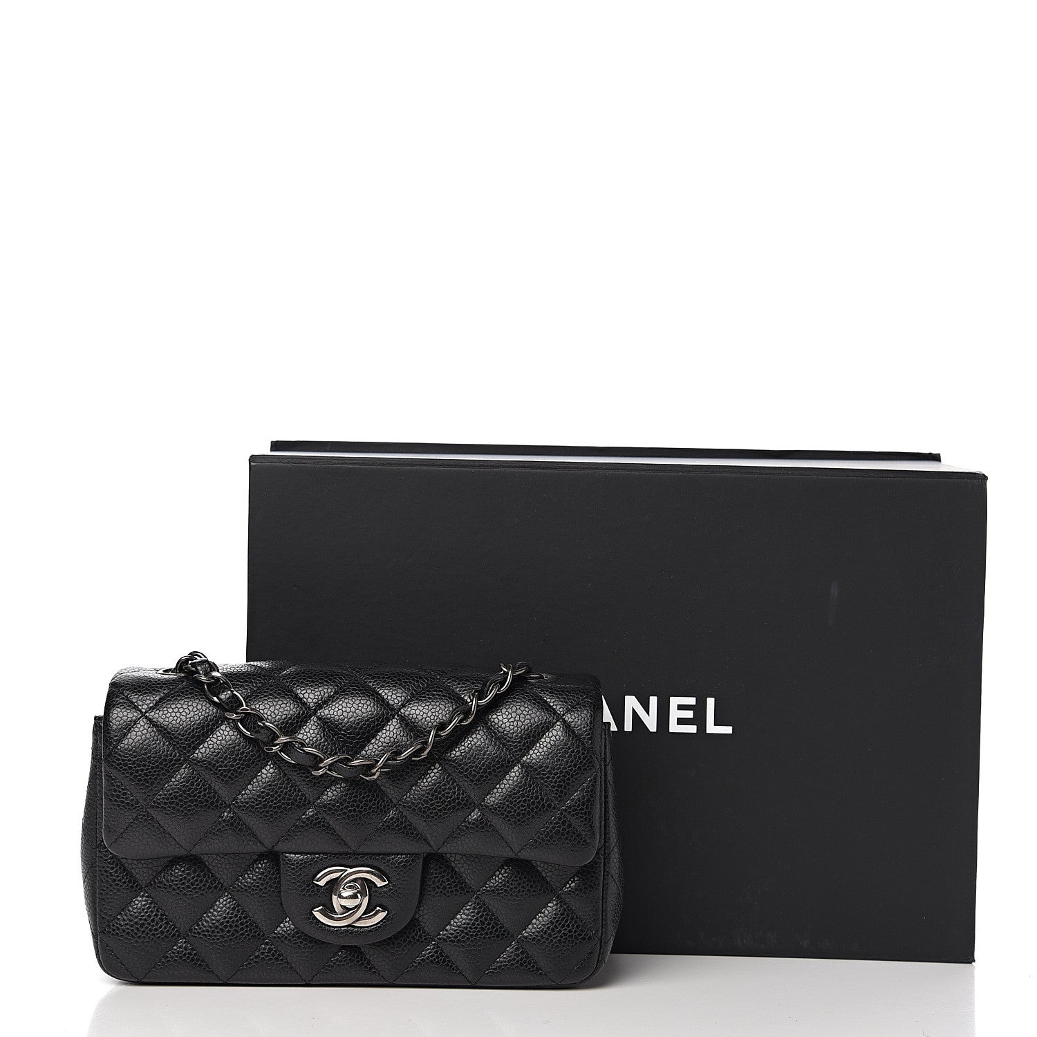 Chanel Caviar Quilted Mini Rectangular Flap Black 10 of 10
