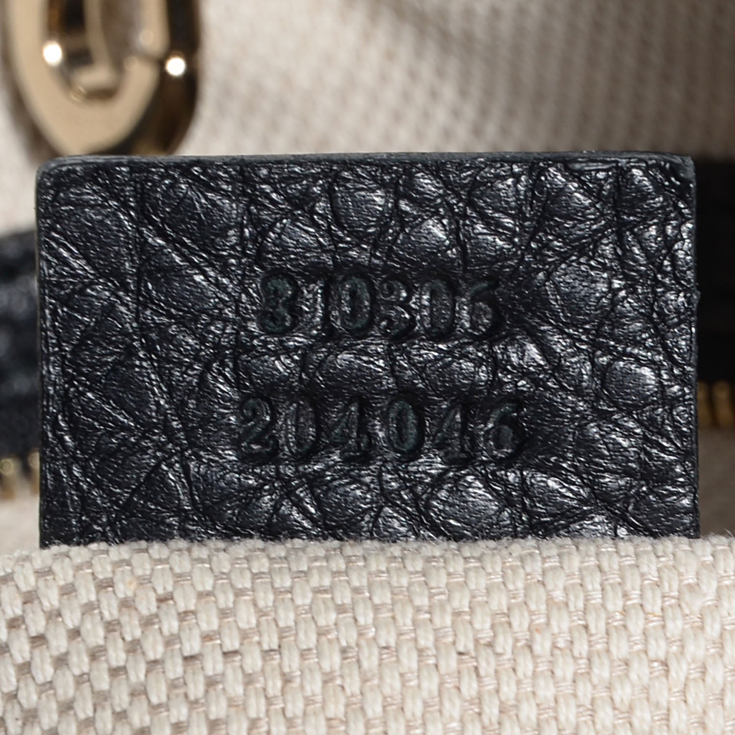 Gucci Pebbled Calfskin Large Soho Chain Shoulder Bag Black 7 of 9