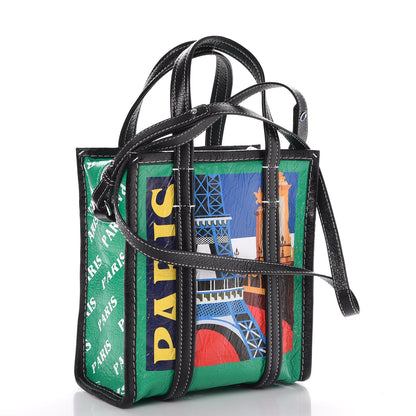 Balenciaga Agneau Arena Paris Print XS Bazar Shopper Tote 3 of 7