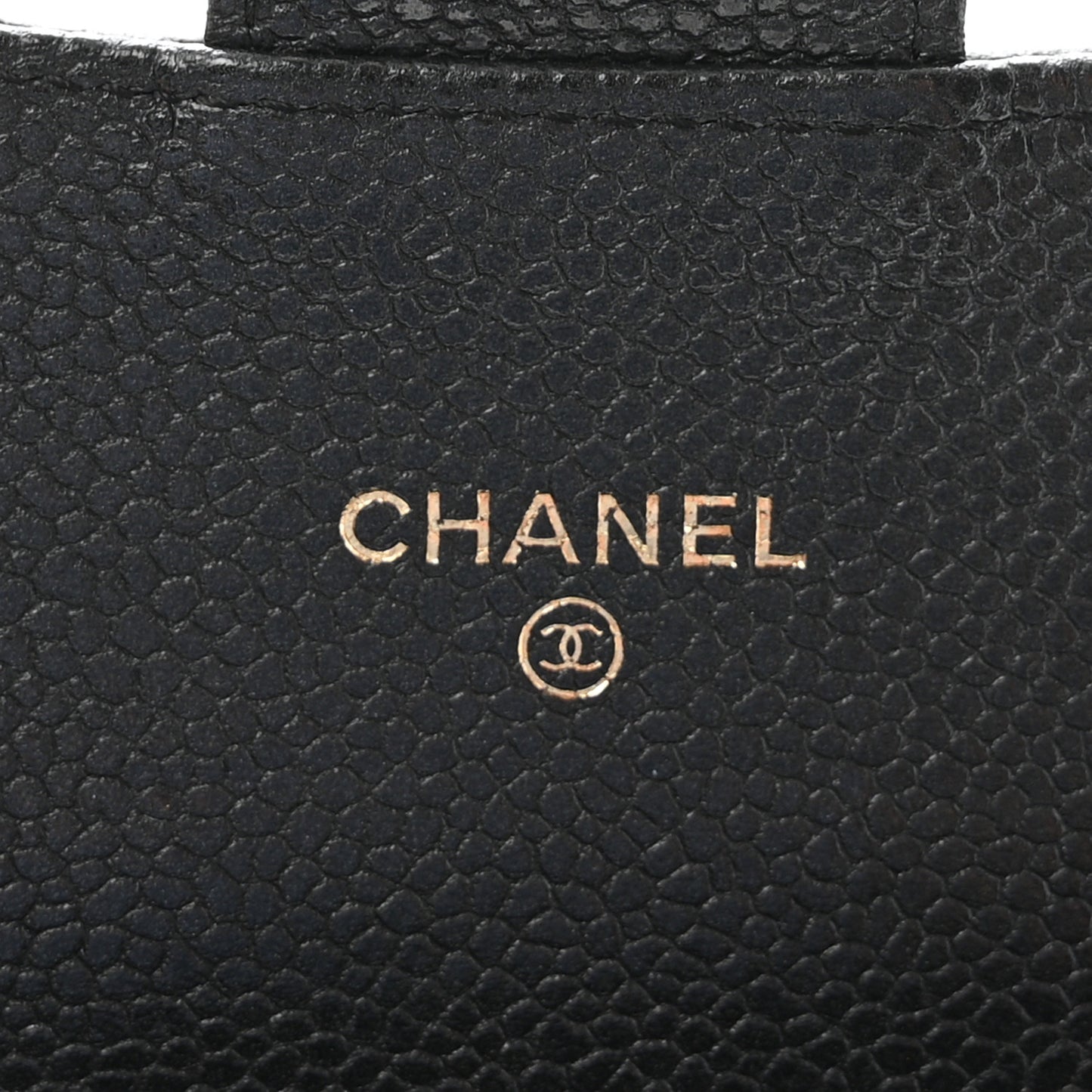 Caviar Quilted Small Flap Wallet Black