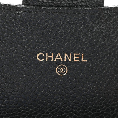 Chanel Caviar Quilted Small Flap Wallet Black 6 of 9