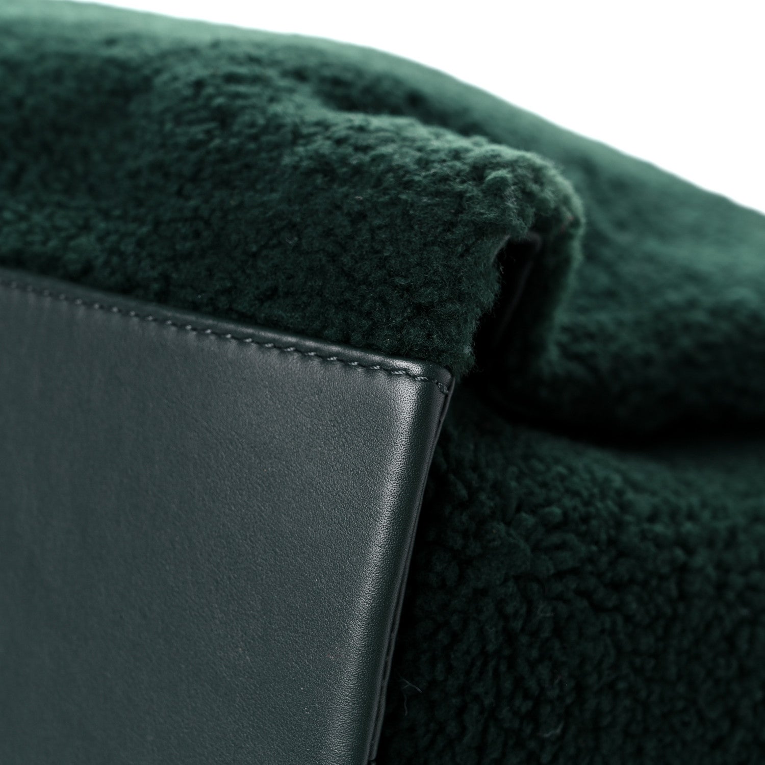 Chanel Shearling Large Deauville Tote Green 10 of 12