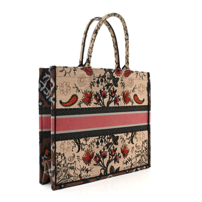 Christian Dior Canvas Embroidered Large Broderie Dior Flowers Book Tote Multicolor 3 of 10