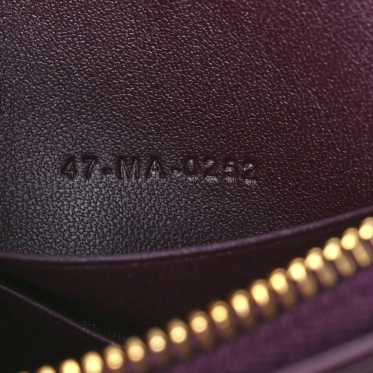 Christian Dior Patent Cannage Caro Zipped Pouch With Chain Amaranth 6 of 11
