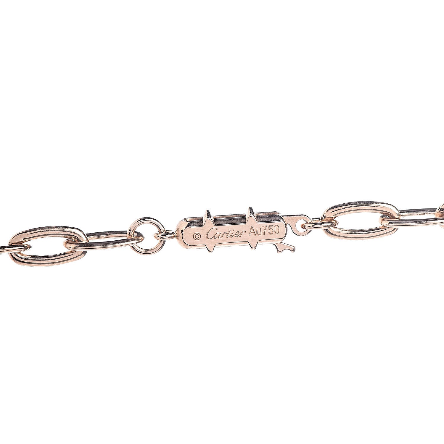 Cartier 18K Pink Gold Diamond Juste Un Clou Chain Necklace 4 of 6