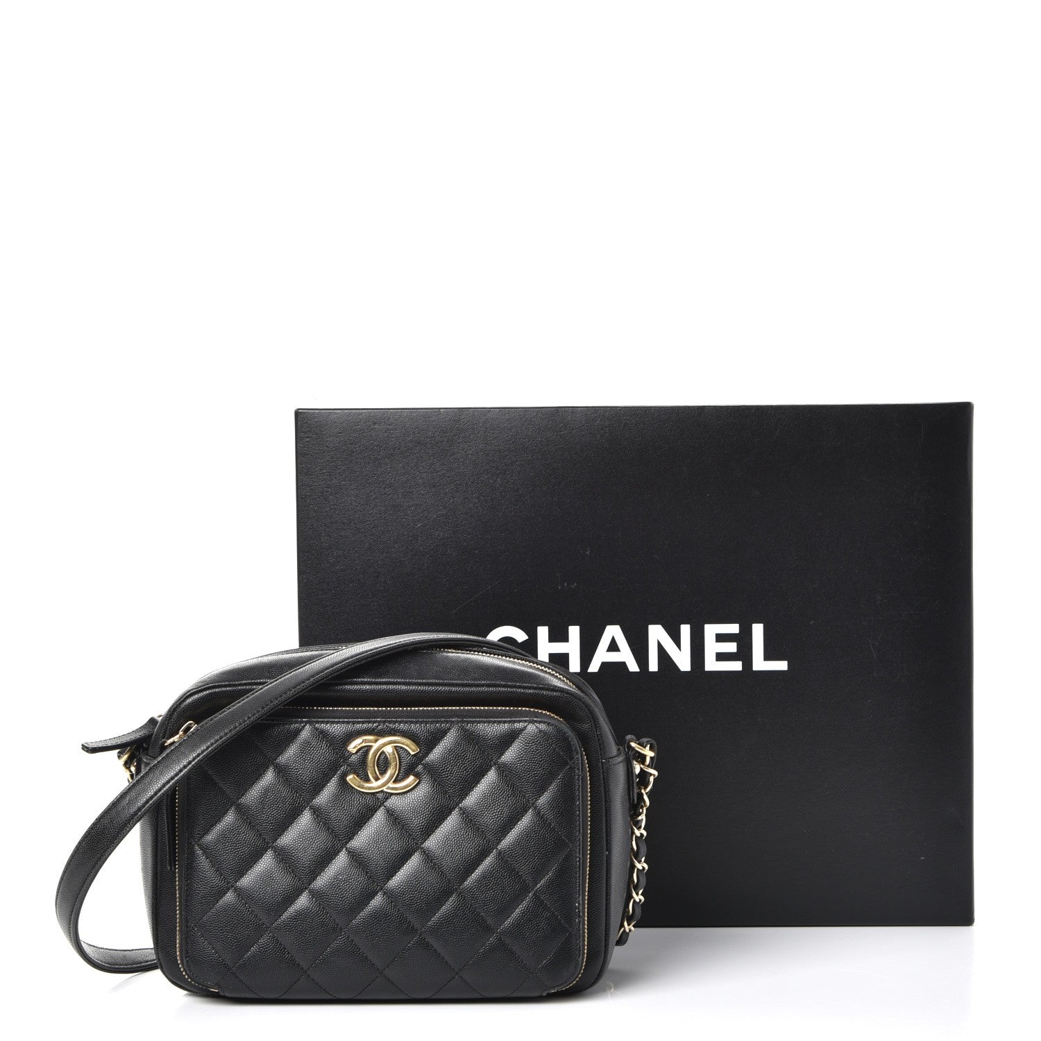 Chanel Caviar Quilted Business Affinity Camera Case Black 16 of 16
