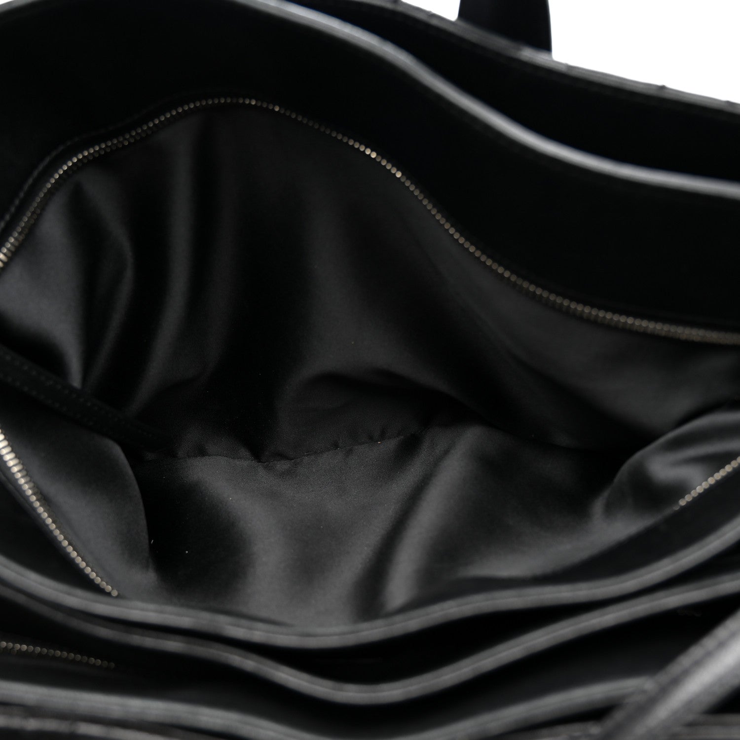 Chanel Lambskin Quilted Easy Carry Shopping Tote Black 6 of 17