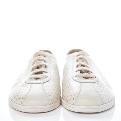 Gucci X SEGA Calfskin GUCCY Stars Womens Falacer Sneakers 39 White 2 of 11