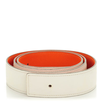 Hermes Epsom Reversible 42mm Belt 85 Gold Orange 1 of 4