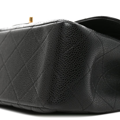 Chanel Caviar Quilted Jumbo Double Flap Black 10 of 10