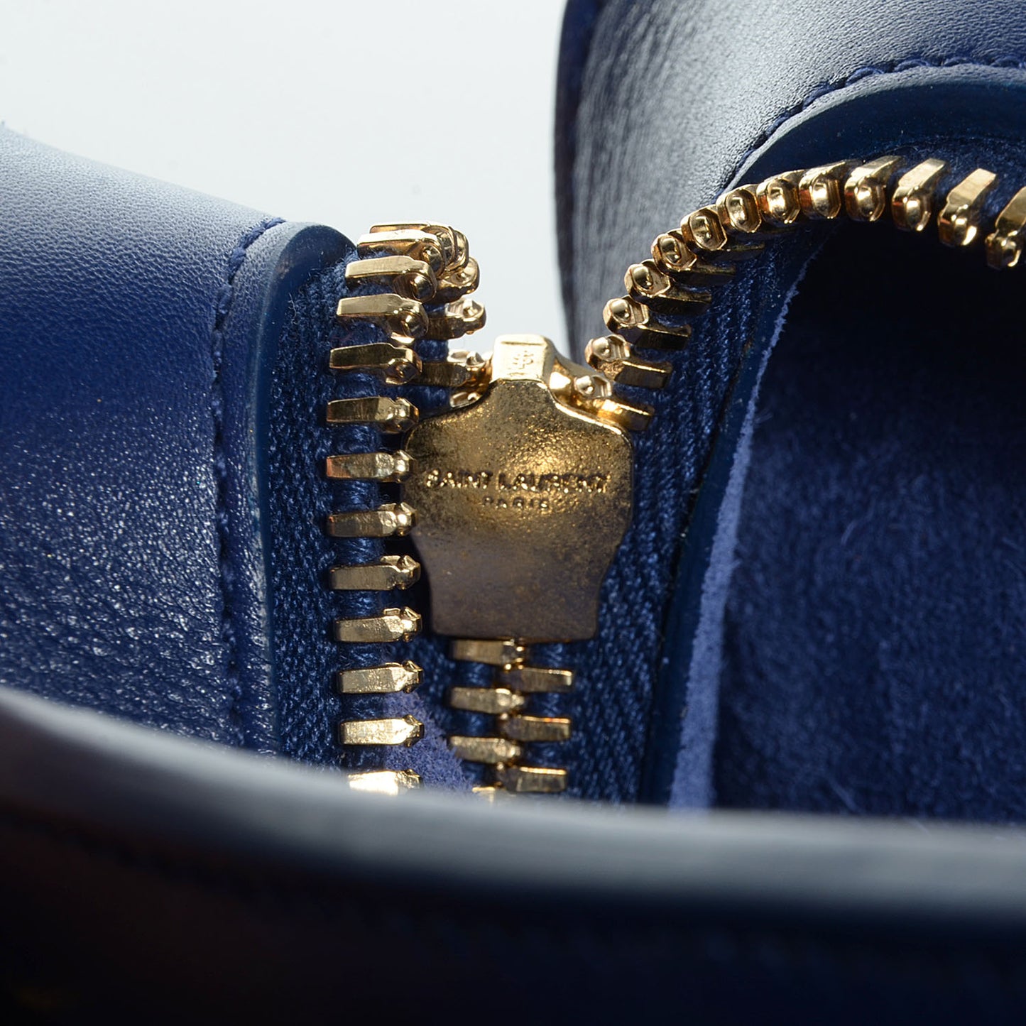 Calfskin Monogram Baby Cabas Blue