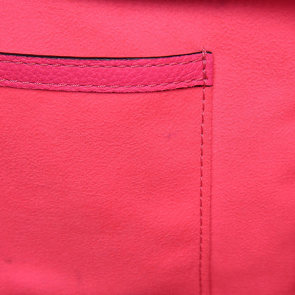 Celine Drummed Calfskin Mini Luggage Fluo Pink 11 of 26