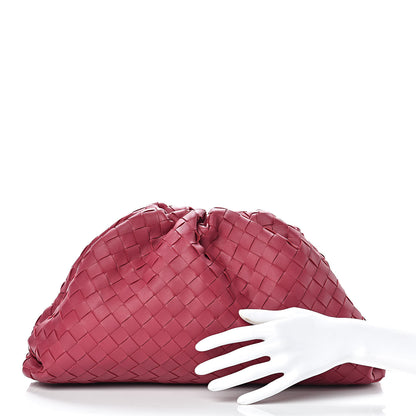 Bottega Veneta Nappa Maxi Intrecciato The Pouch Oversized Clutch Amaranto 2 of 10