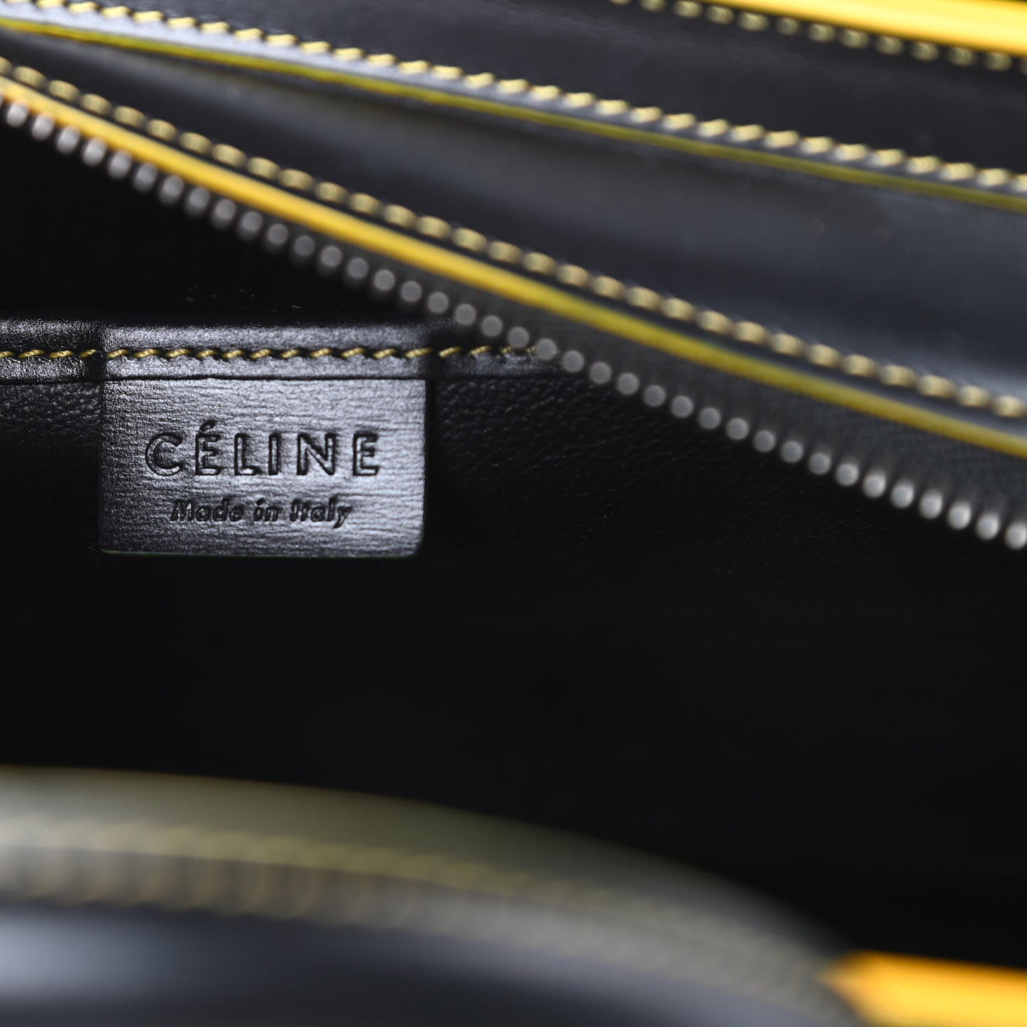 Satin Calfskin Nano Debossed Luggage Black