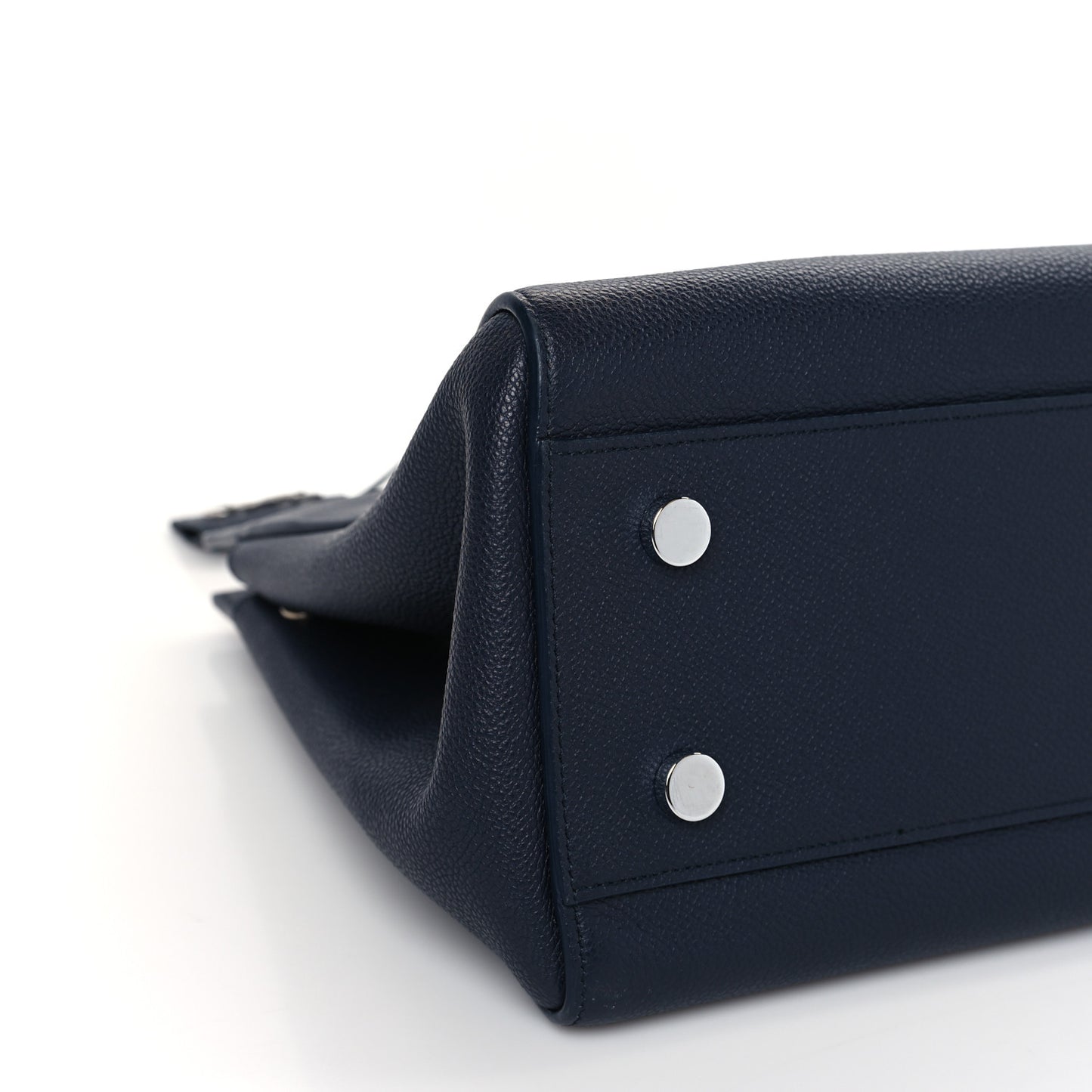 Calfskin Medium Rive Gauche Cabas Navy Blue