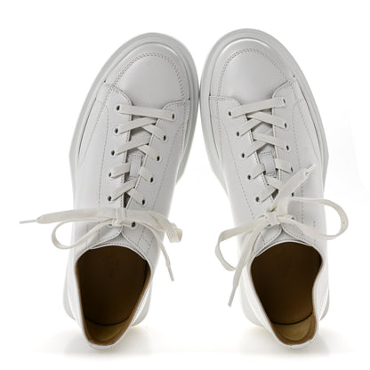 Hermes Calfskin Mens Haru Derby Sneakers 42 White 2 of 10