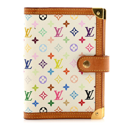Louis Vuitton Monogram Multicolor Small Ring Agenda Cover White 1 of 8