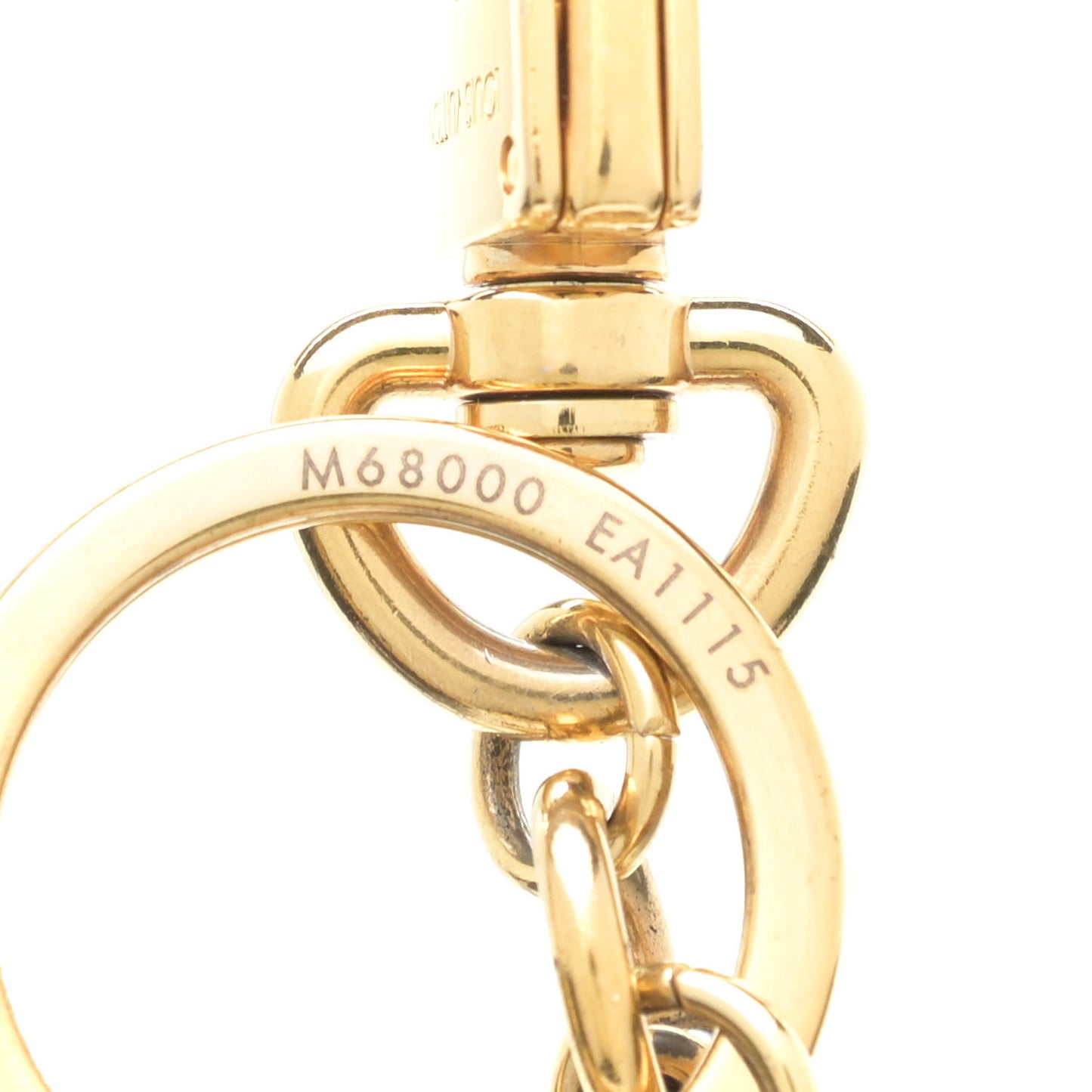 LV Circle Bag Charm Key Holder Gold