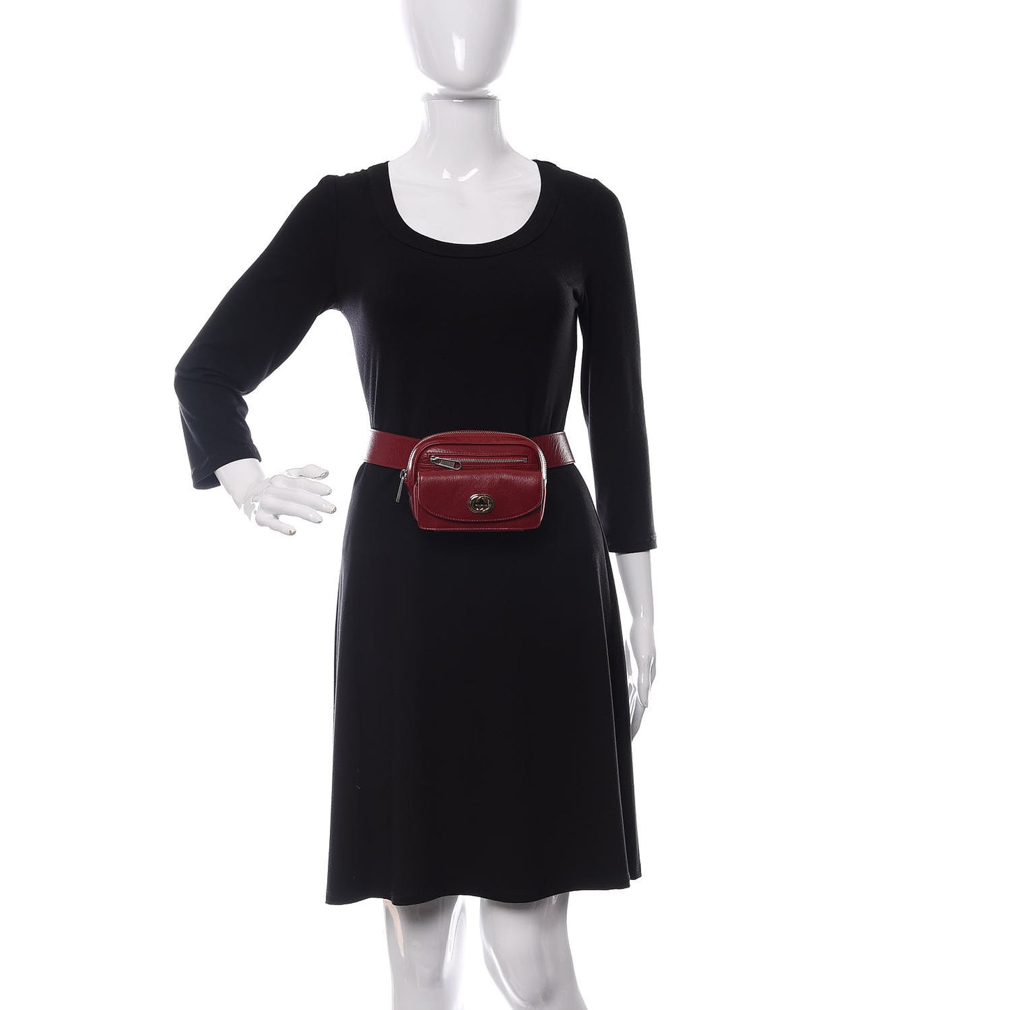 Fluffy Calfskin Mini Morpheus Belt Bag 90 36 Red